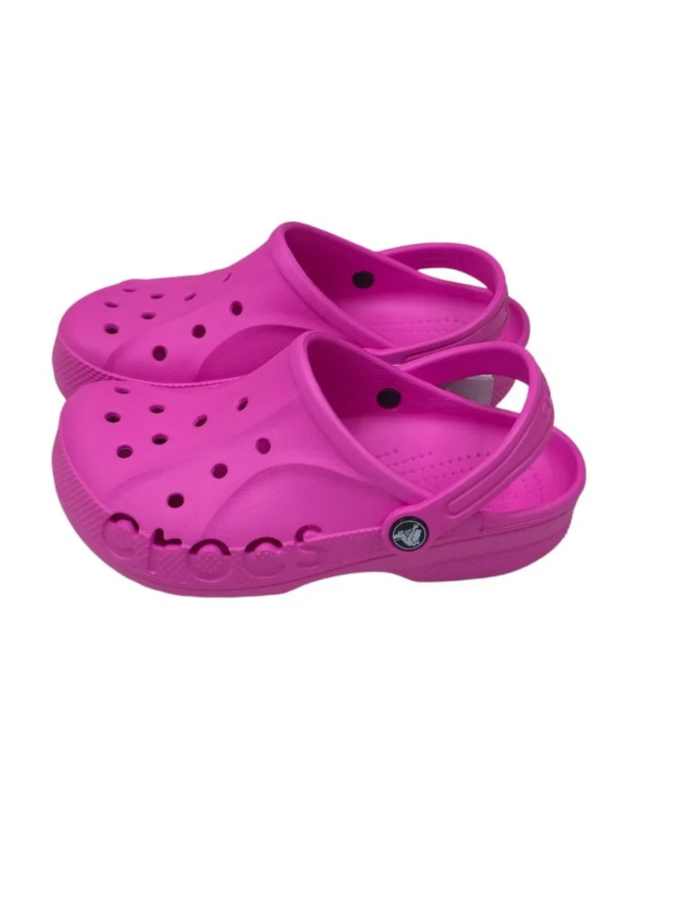 Crocs Baya Clog Kids Shoes Size J3 Lightweight Design For Everyday Comfort Pink